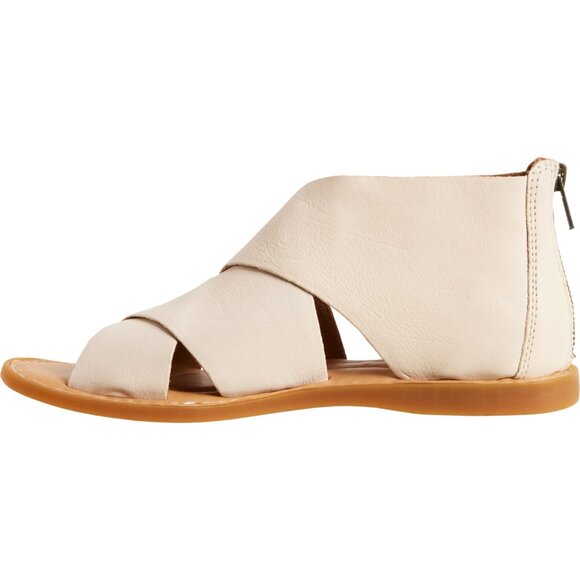 NEW Born  Imani Open-Toe Sandals - Leather For Women in white 7252s3 - Picture 4 of 6